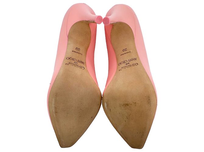 Décolleté Jimmy Choo x Off-White Frances in pelle rosa - vista 11