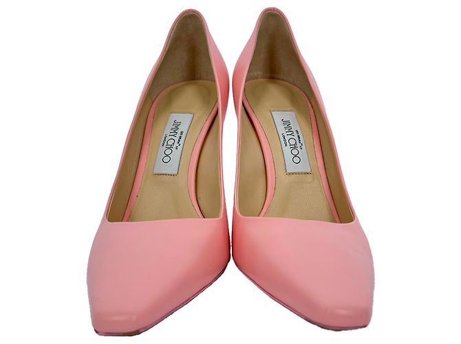 Décolleté Jimmy Choo x Off-White Frances in pelle rosa - vista 2