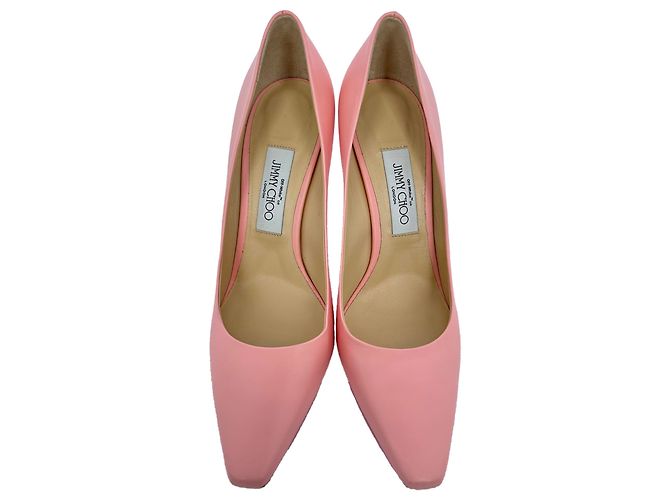Décolleté Jimmy Choo x Off-White Frances in pelle rosa - vista 3