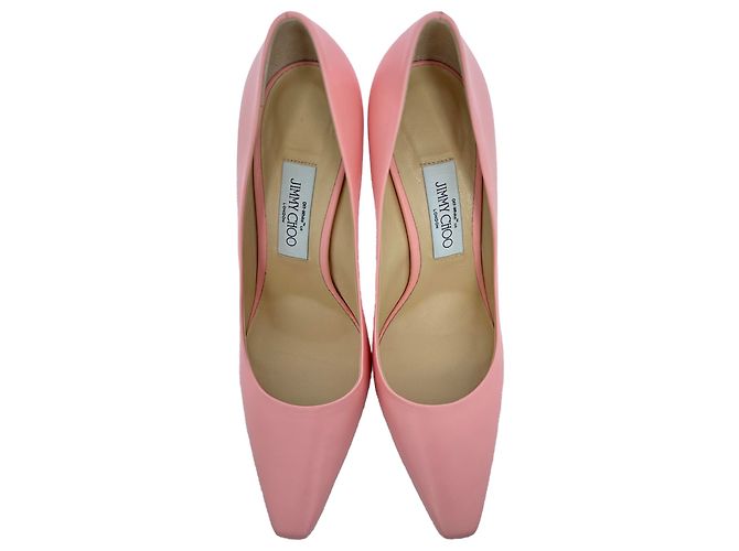 Décolleté Jimmy Choo x Off-White Frances in pelle rosa - vista 4