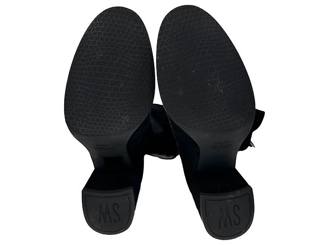 Stivali sopra il ginocchio Stuart Weitzman Tieland in camoscio nero - vista 11