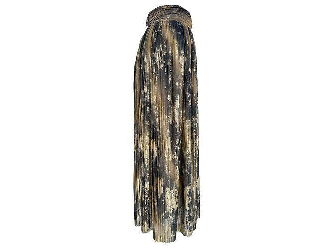 Ba&sh Plissierter Maxi-Rock aus multicolorigem Polyester Mehrfarben - Ansicht 2