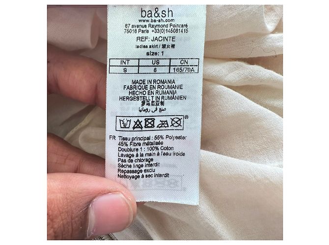 Ba&sh Plissierter Maxi-Rock aus multicolorigem Polyester Mehrfarben - Ansicht 8