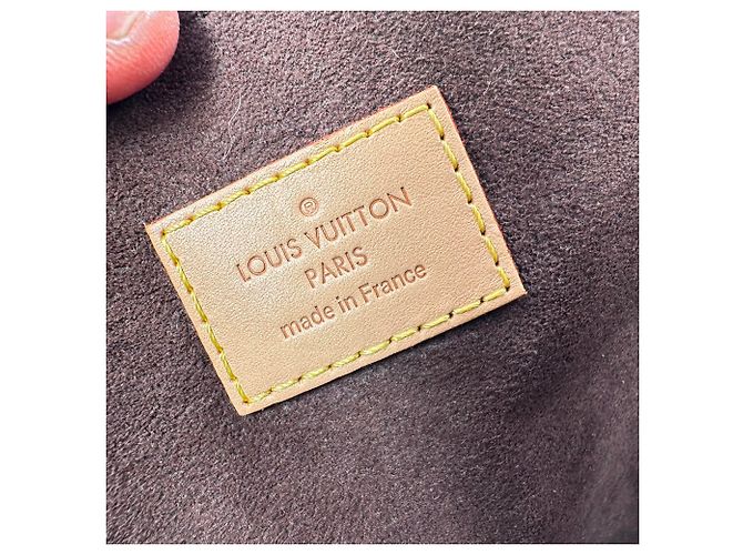 Borsa a tracolla Louis Vuitton Pochette Métis in canvas rivestito marrone Rosso - vista 21