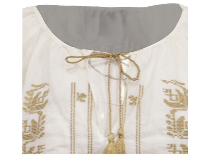 Blouse brodée Nili Lotan en ramie blanche - vue 2