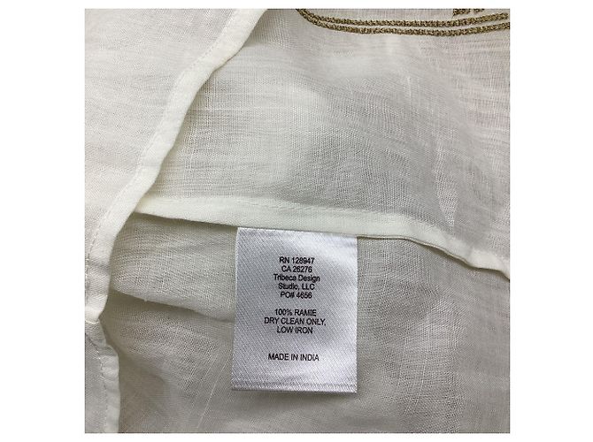 Blouse brodée Nili Lotan en ramie blanche - vue 5