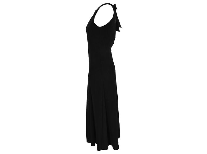 Dries Van Noten Halterkleid aus schwarzem Polyester - Ansicht 2