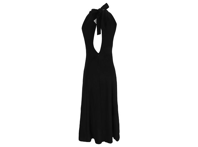 Dries Van Noten Halterkleid aus schwarzem Polyester - Ansicht 3