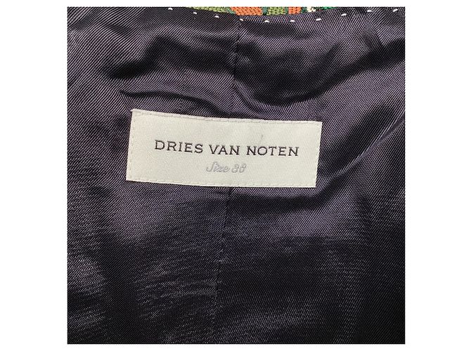 Blazer stampato Dries Van Noten in acetato multicolore - vista 7