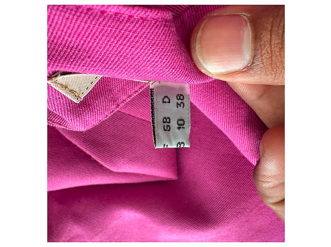 Minifalda con lazada See by Chloé en lino rosa - vista 5