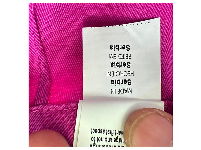 Minifalda con lazada See by Chloé en lino rosa - vista 8