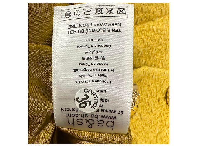 Ba&Sh Java Mini Skort in Yellow Wool - view 10