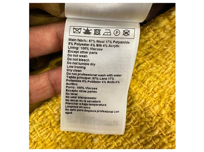 Ba&Sh Java Mini Skort in Yellow Wool - view 12