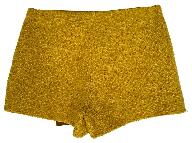 Ba&Sh Java Mini Skort in Yellow Wool - view 2