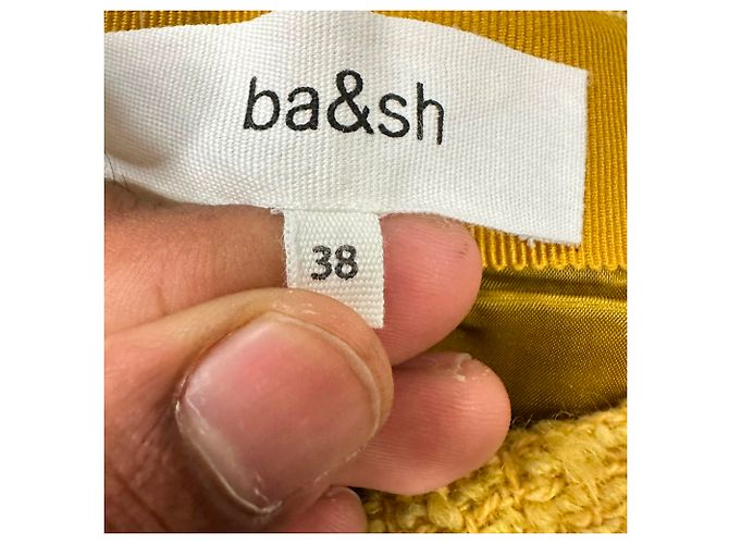 Ba&Sh Java Mini Skort in Yellow Wool - view 5