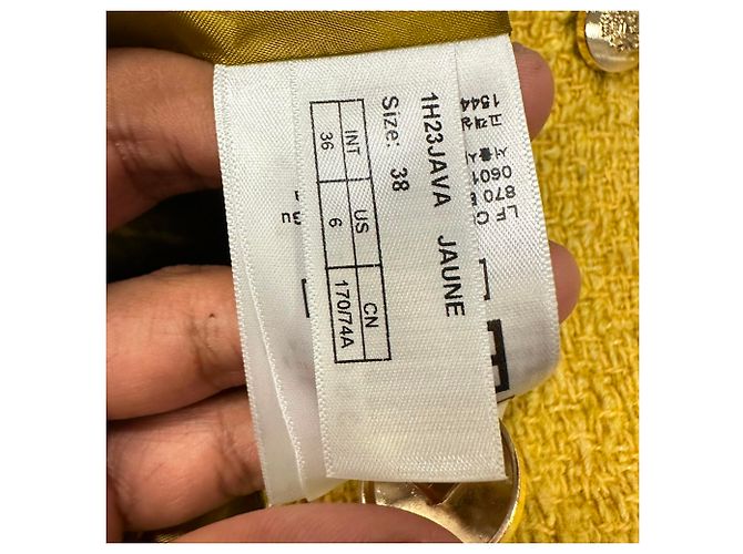 Ba&Sh Java Mini Skort in Yellow Wool - view 9