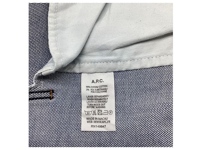 Apc Giacca in denim Classic A.P.C. in cotone blu - vista 5
