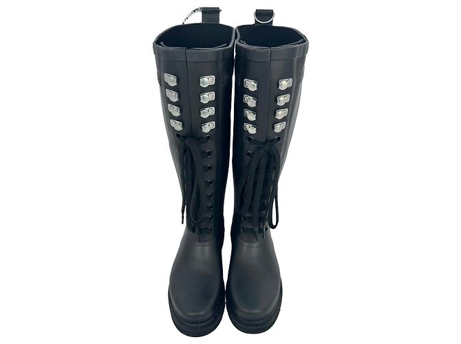 Off White Botas altas Off-White en PVC negro - vista 4