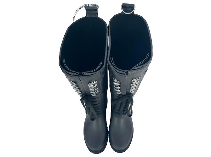 Off White Botas altas Off-White en PVC negro - vista 5