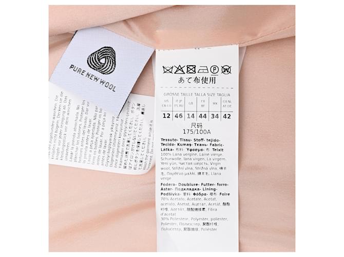 Max Mara Studio Double-Breasted Blazer in Pink Wool - view 6