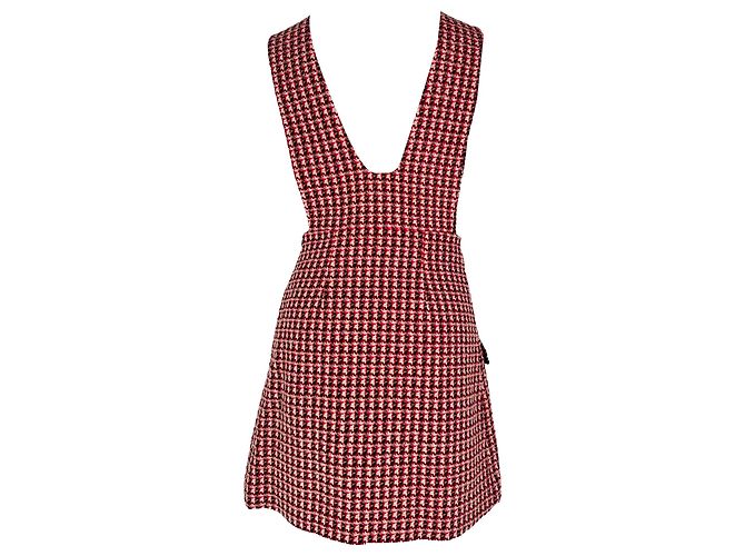 Mini abito in tweed intrecciato Trompe-L’œil Maje Russi in cotone multicolore - vista 3