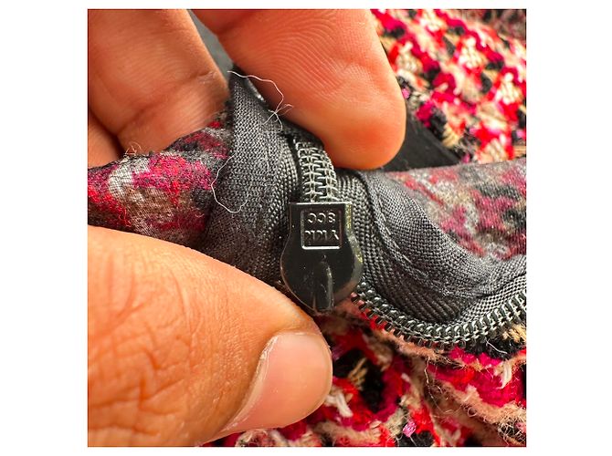 Mini abito in tweed intrecciato Trompe-L’œil Maje Russi in cotone multicolore - vista 7