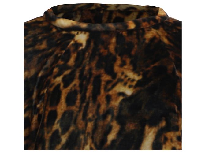 Blusa de cuello redondo Isabel Marant en viscosa con estampado animalier - vista 2