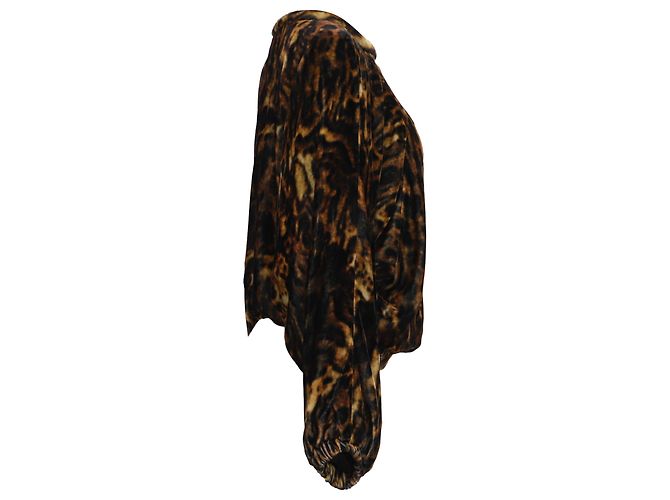 Blusa de cuello redondo Isabel Marant en viscosa con estampado animalier - vista 3