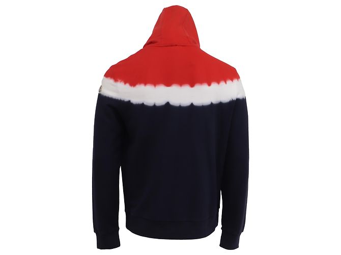 Felpa con cappuccio Moncler Tie-Dye in cotone multicolore - vista 4