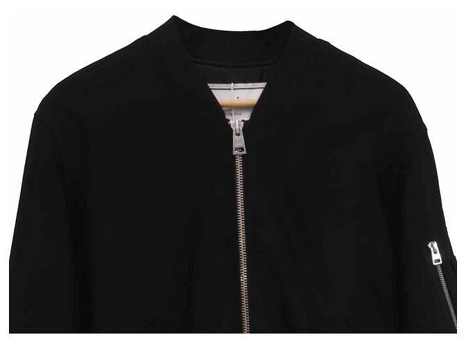 Giacca Bomber AMI in viscosa nera Nero - vista 2