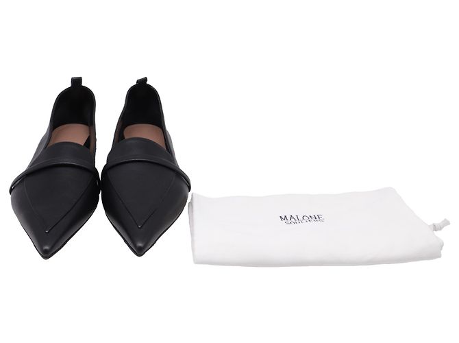 Autre Marque Mocassini a punta Dora di Malone Souliers in pelle nera Nero - vista 6