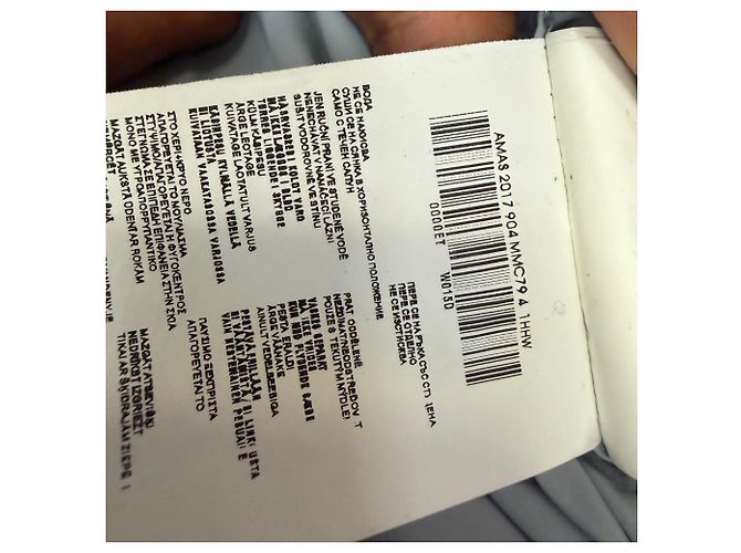 Chaqueta de plumón Prada con capucha de piel sintética en nailon azul claro - vista 16