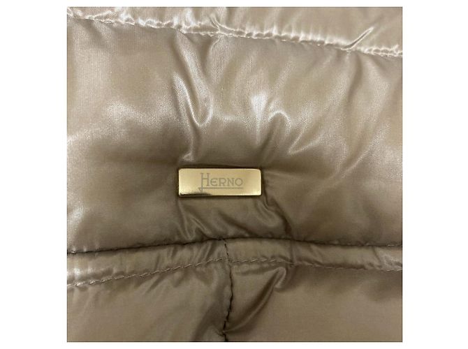 Autre Marque Abrigo de plumón Herno Castaño Beige - vista 13