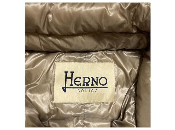 Autre Marque Abrigo de plumón Herno Castaño Beige - vista 4