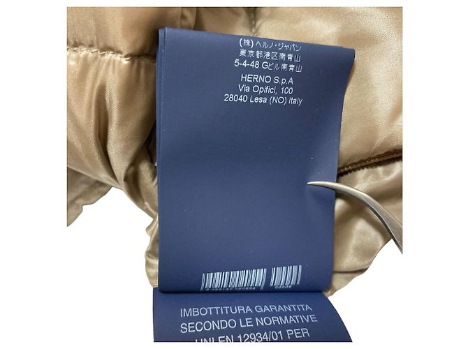 Autre Marque Abrigo de plumón Herno Castaño Beige - vista 9