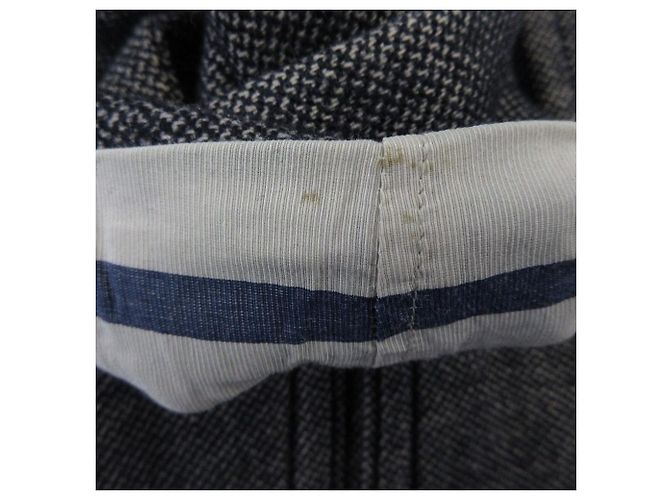 Autre Marque Chaquetón Peacoat de tweed de algodón y lana 45R Azul Azul marino - vista 12