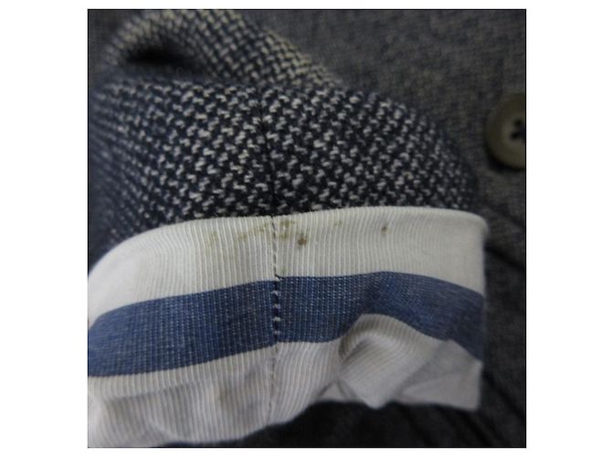 Autre Marque Chaquetón Peacoat de tweed de algodón y lana 45R Azul Azul marino - vista 13