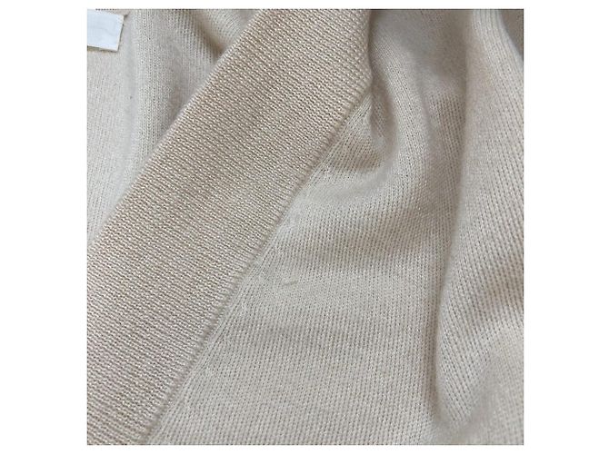 Autre Marque TOMORROWLAND .B Chaleco de cachemira Blanco Crudo - vista 11