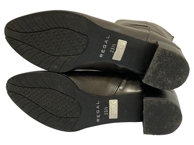 Autre Marque REGAL Leder- Stiefeletten Schwarz - Ansicht 6