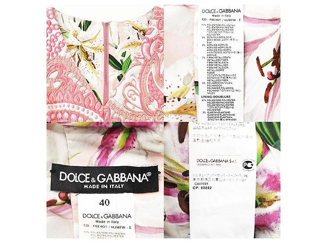 Dolce & Gabbana Dolce&Gabbana Kleid aus Metallic-Jacquard Pink - Ansicht 10