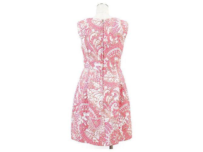 Dolce & Gabbana Dolce&Gabbana Kleid aus Metallic-Jacquard Pink - Ansicht 6