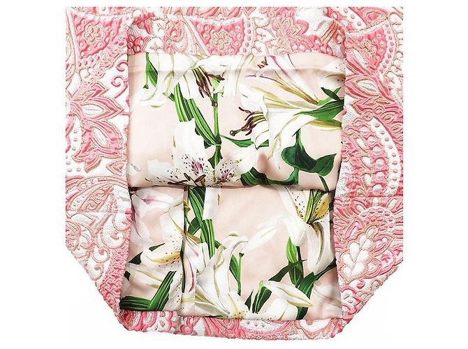 Dolce & Gabbana Dolce&Gabbana Kleid aus Metallic-Jacquard Pink - Ansicht 9