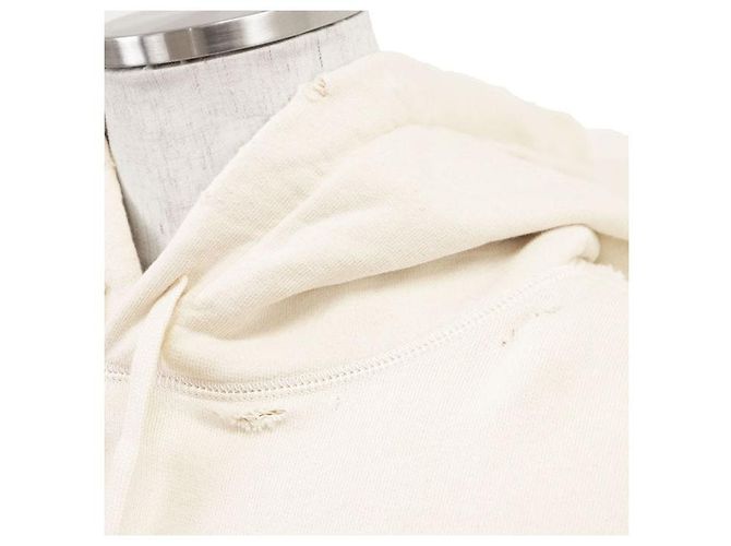 Sudadera de algodón Gucci thank/think PSYCHOPTS Beige Crudo - vista 3