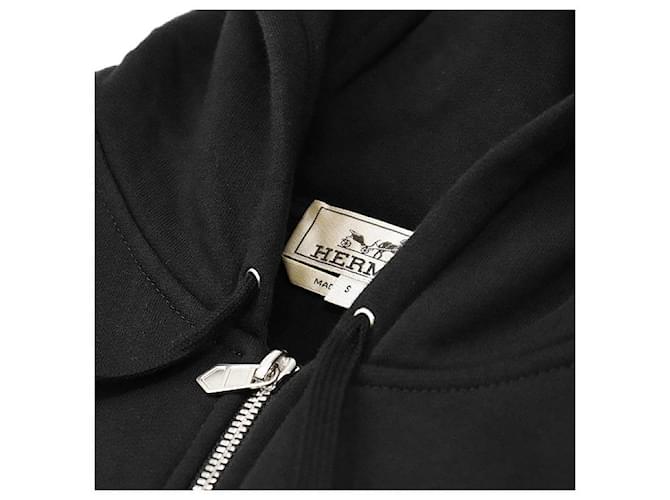 Sudadera con capucha Hermès Run H de algodón Negro - vista 11
