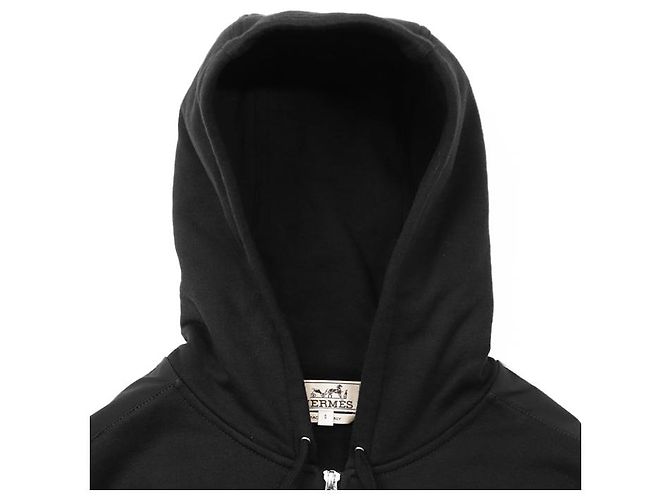 Sudadera con capucha Hermès Run H de algodón Negro - vista 2