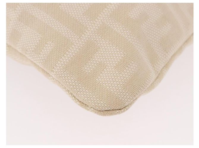 FENDI Bolso Tote de lona Zucca Beige Silver - vista 15