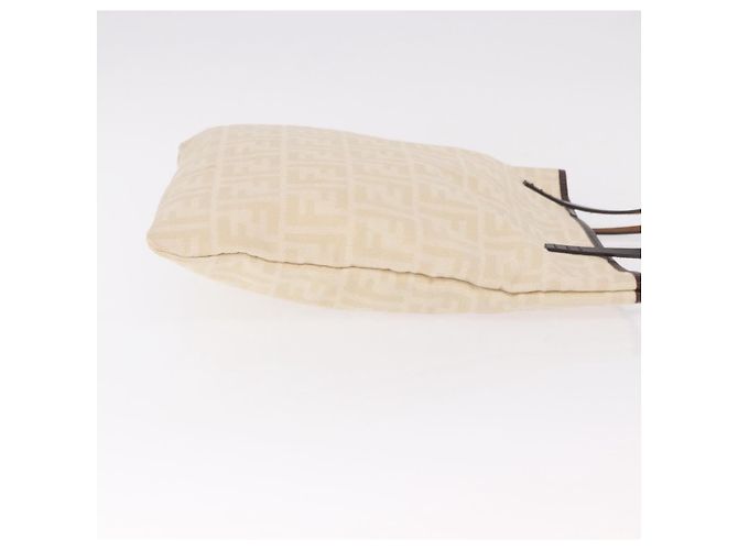 FENDI Bolso Tote de lona Zucca Beige Silver - vista 4