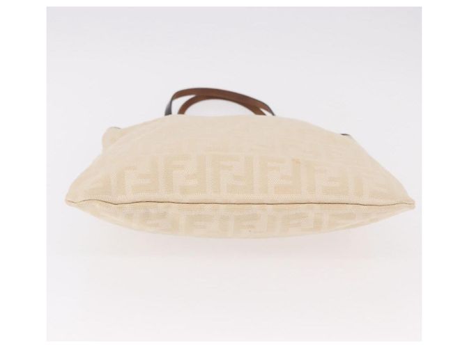 FENDI Bolso Tote de lona Zucca Beige Silver - vista 6
