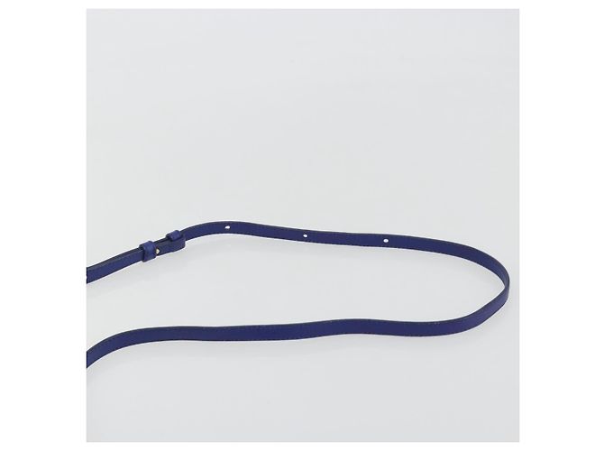 Céline CELINE Trio Shoulder Bag Leather Blue Gold - vista 8