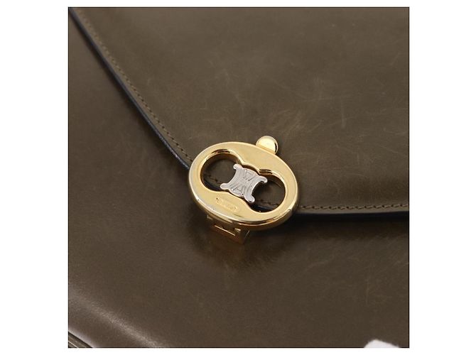 Céline CELINE Shoulder Bag Leather Green Gold - vista 18